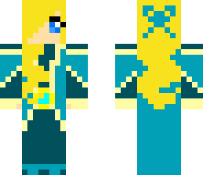 cute mage girl with 3d hair
