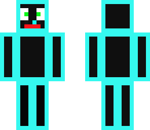 black and blue skin