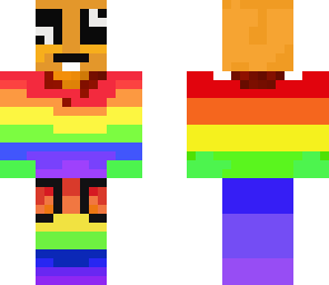 derpy rainbow pumpkin man