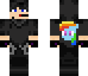 rainbow dash black hood