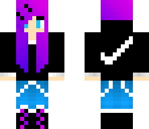 cute pink and purple girl