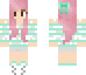cute pink hair girl