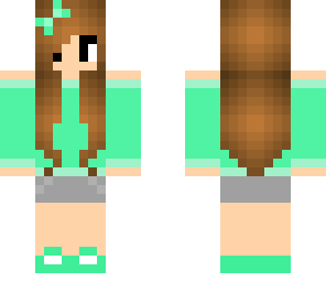 aqua shirt girl