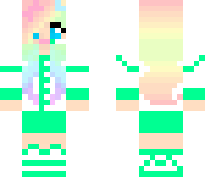 green rainbow girl