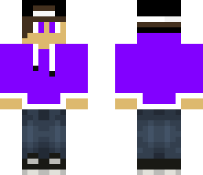 purple teen with swag hat xd