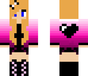 ombre heart girl