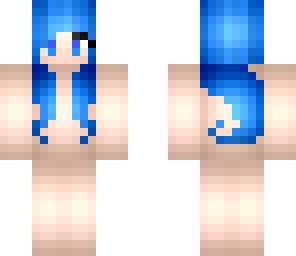blue hair girl base