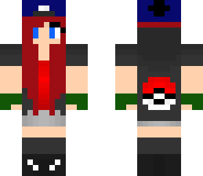 pokemon girl trainer with red hair