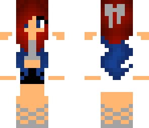 red and blue hair