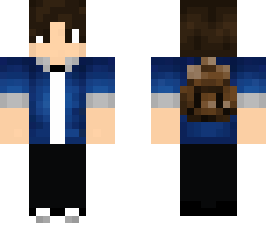blue jacket boy