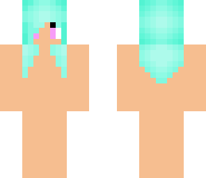 blue haired girl
