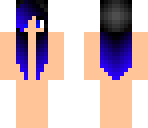 black to blue hair base