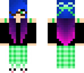 pajama mustache girl
