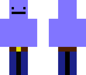 purple derp wearing jeans