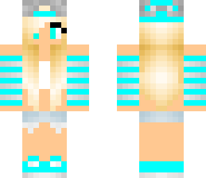 cute icy blue girl 
