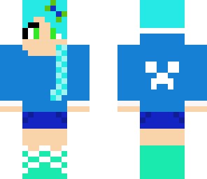 epic blue girl