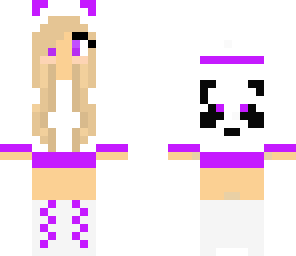 purple panda girl