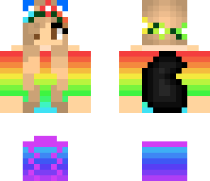 edited rainbow girl