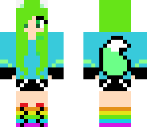 green fox girl
