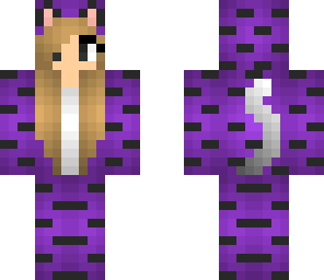 purple tiger girl
