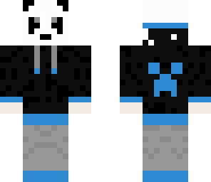  blue panda hoodie