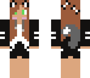 cat girl with headphone
