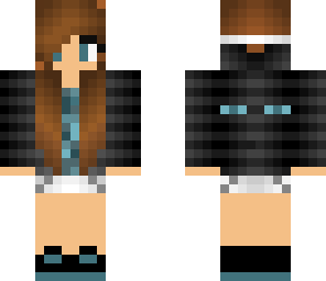 blue ender girl tomboy