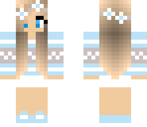 blue winter girl