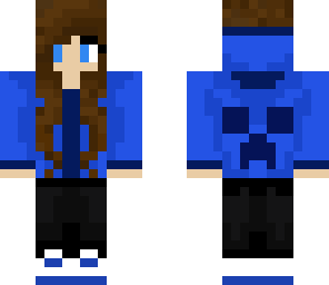 creeper girl blue