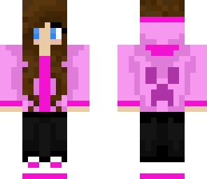creeper girl pink