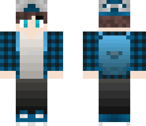 	cool guy skater blue skin
