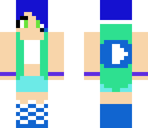 blue youtube girl