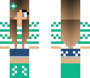 minty winter girl