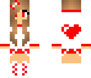 red hart girl