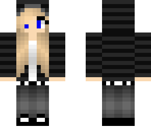 black hoodie girl