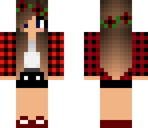 red flower girl