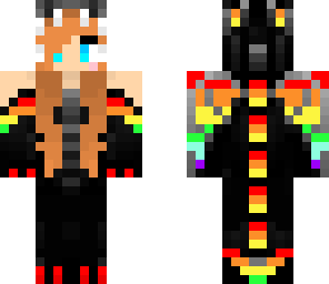 rainbow dragon girl