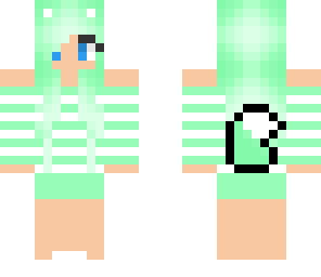 mint green cat