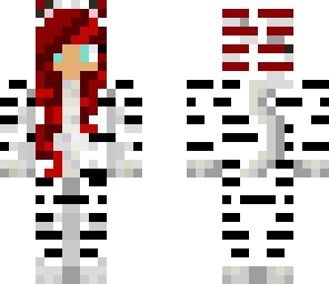 white tiger red hair female