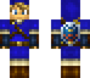 link with blue tunic