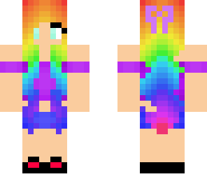 rainbow haired girl