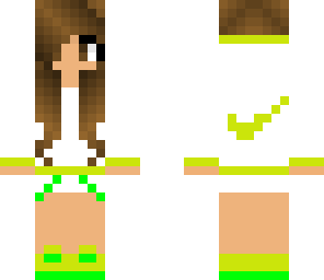 green and yellow nike girl