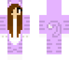 purple kitty girl