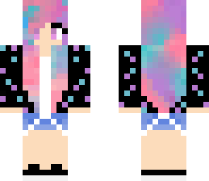 fixed and edited cotton candy haired girl