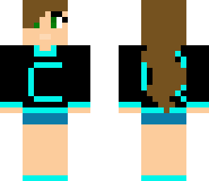 neon blue girl