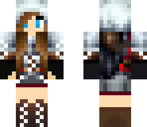 assasin girl with blue eyes