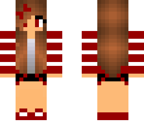 red and white girl