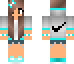 blue nike girl