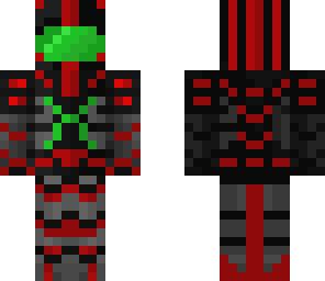 poisoned red powered space suit