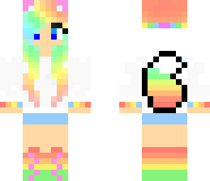 rainbow cat girl